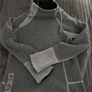 Gray High-Neck Woman’s  Sweater